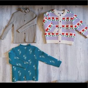 Girl’s sweater ($6 for each brown or blue, $12 for flower) Ask before you order